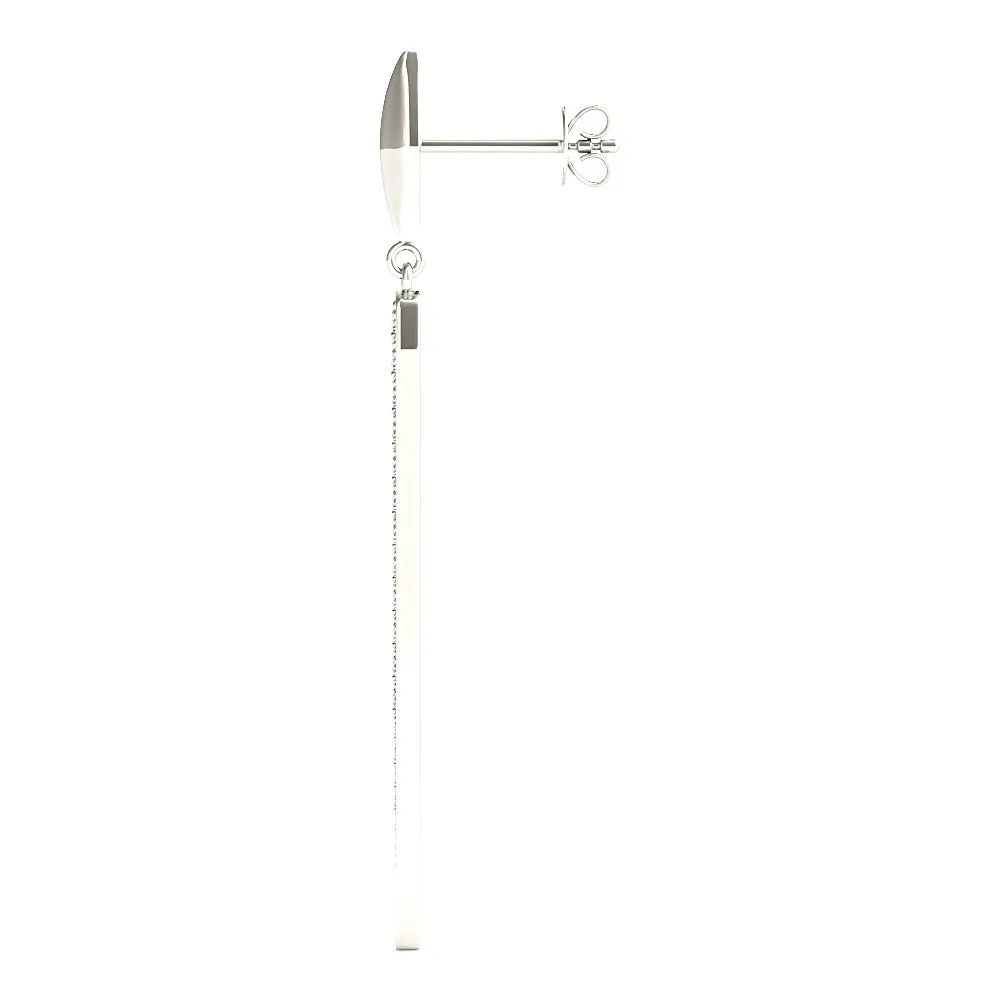 1.25 ctw Diamond Linear Drop Earrings