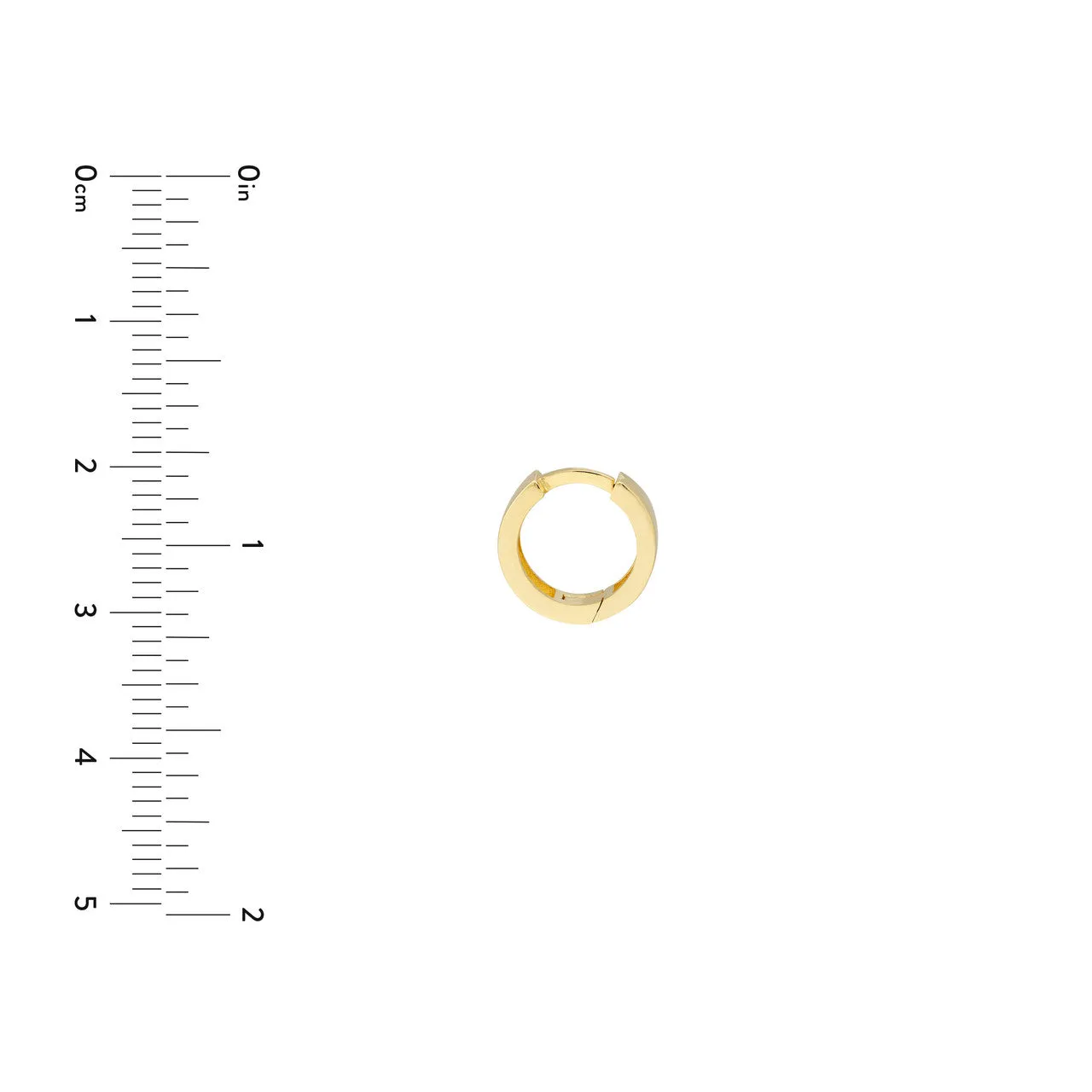 14K Round Hoop Earrings10.50 X 3.45mm