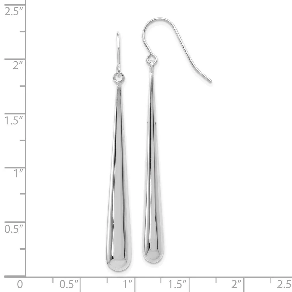 14KT White Gold 53X6MM Drop & Dangle Earrings