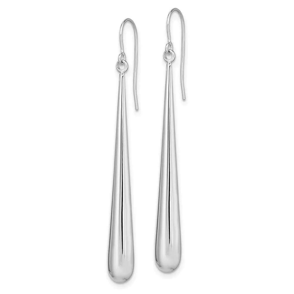 14KT White Gold 53X6MM Drop & Dangle Earrings