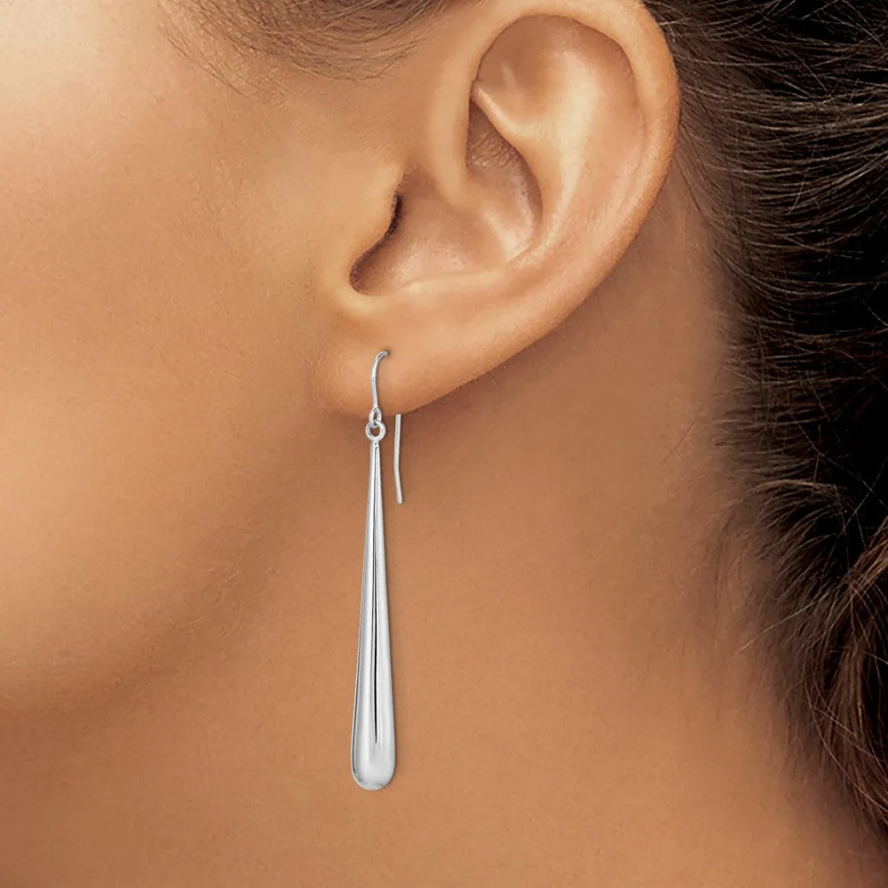 14KT White Gold 53X6MM Drop & Dangle Earrings