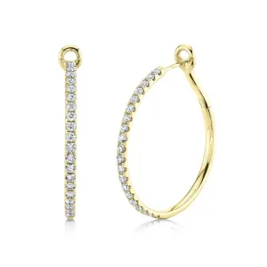 1.50ctw Diamond Hoop Earring
