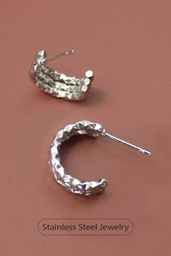 18k tarnish free hoops