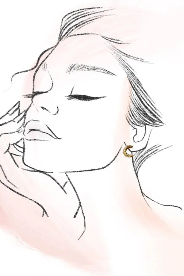 18k tarnish free hoops
