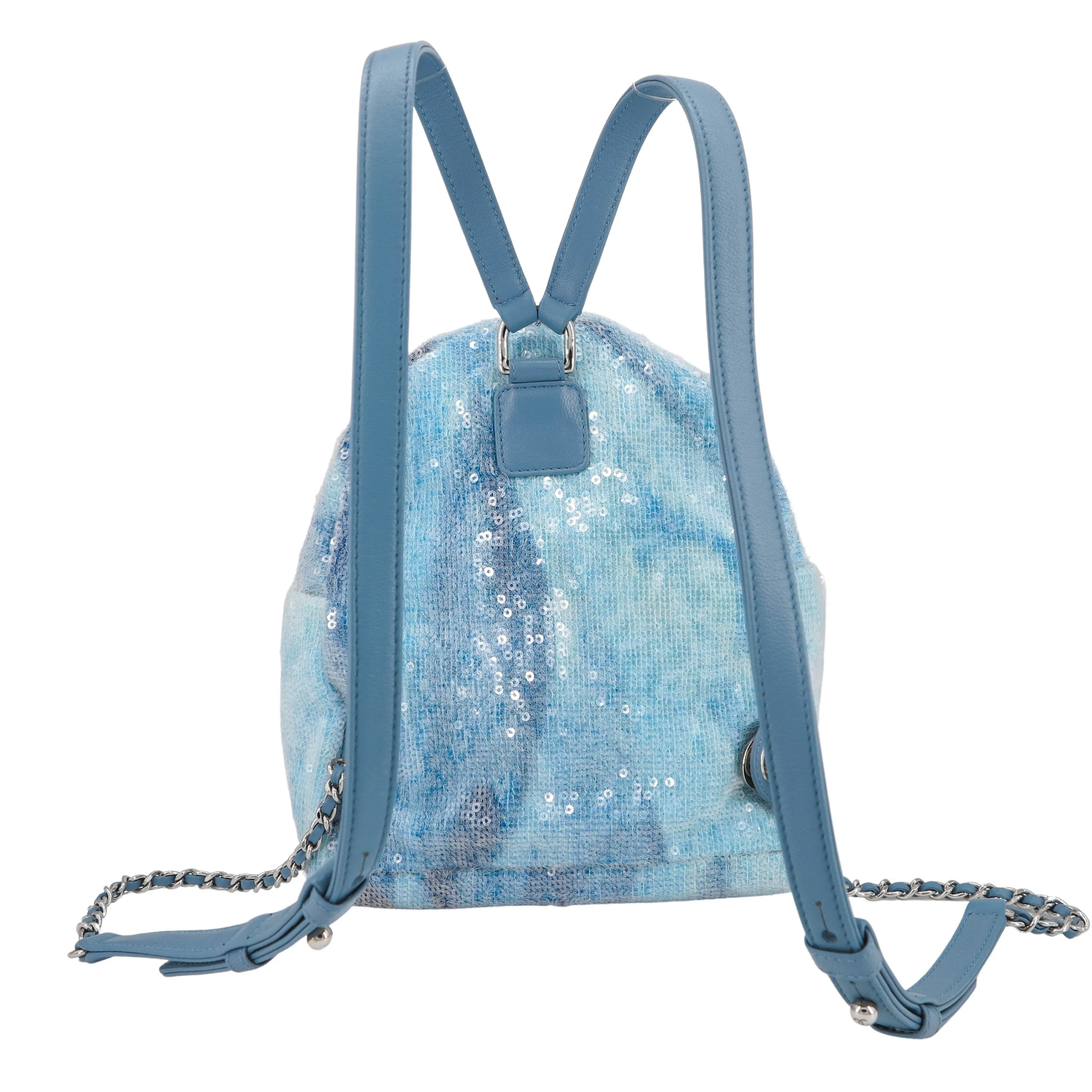 18S Blue Sequin Waterfall CC Backpack