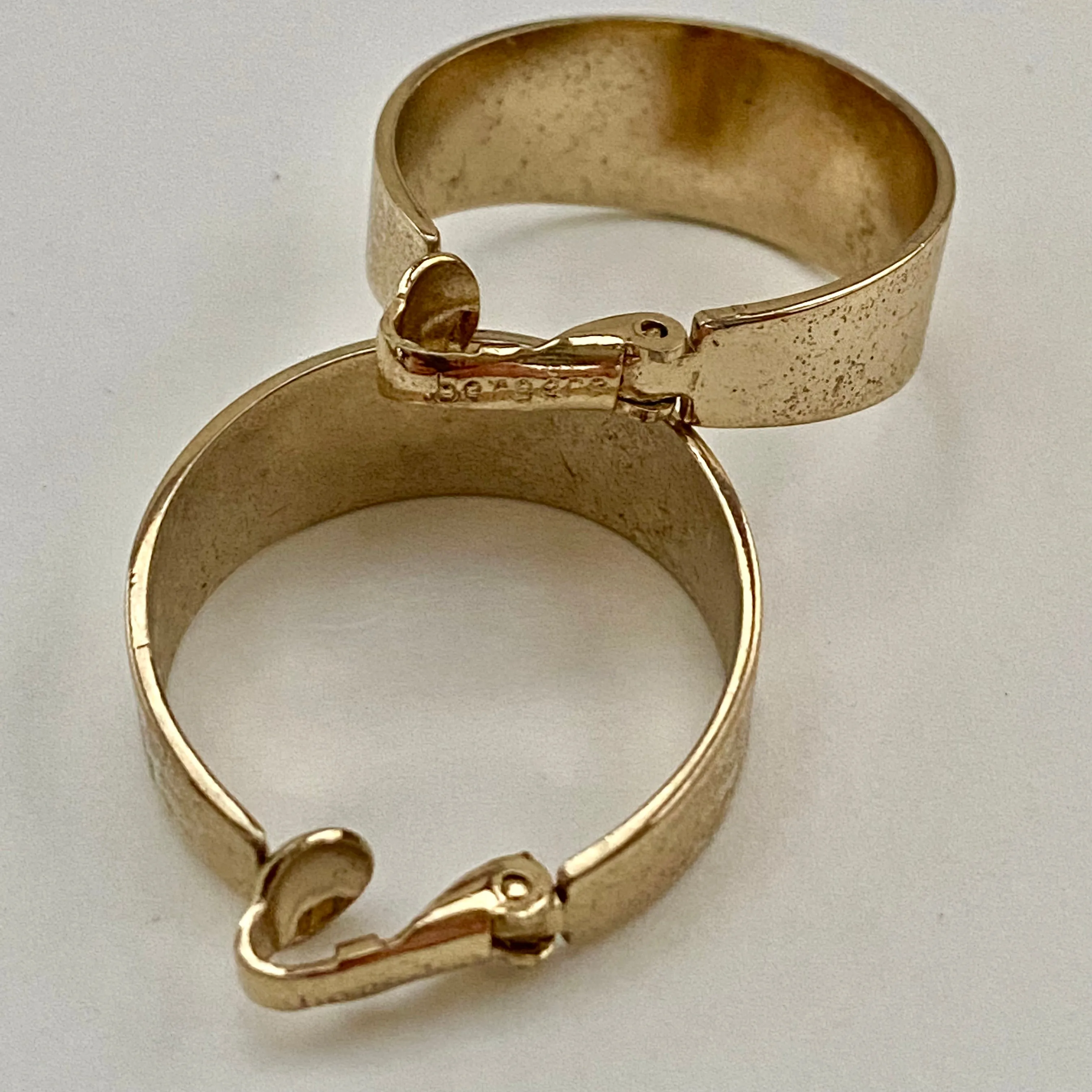1960s Bergere Hoop Earrings