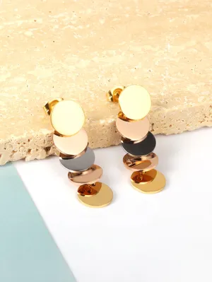 1pair Coin Tassel Drop Earrings - FD ⚡