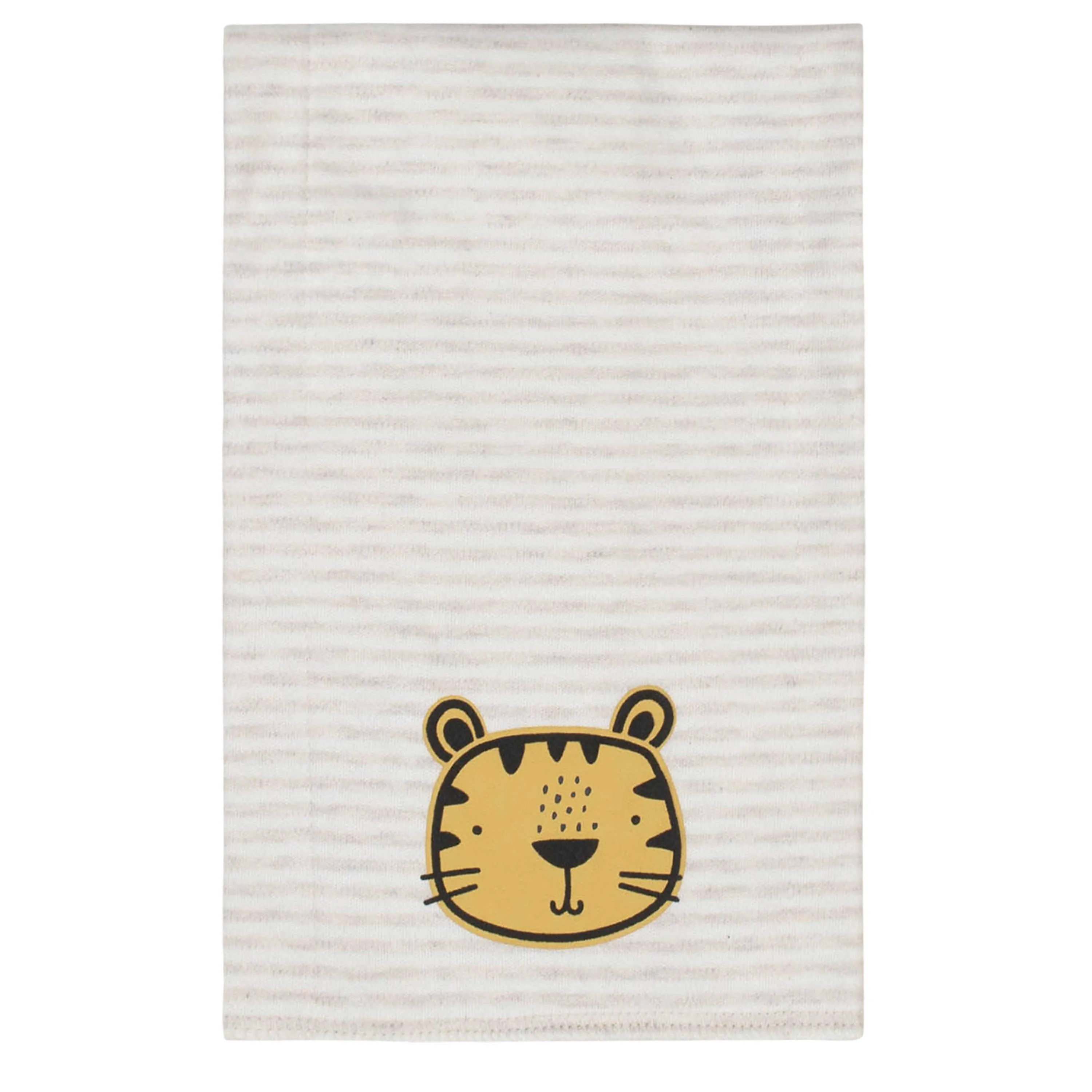 3-Pack Baby Boys Tiger Knit Burp Cloths