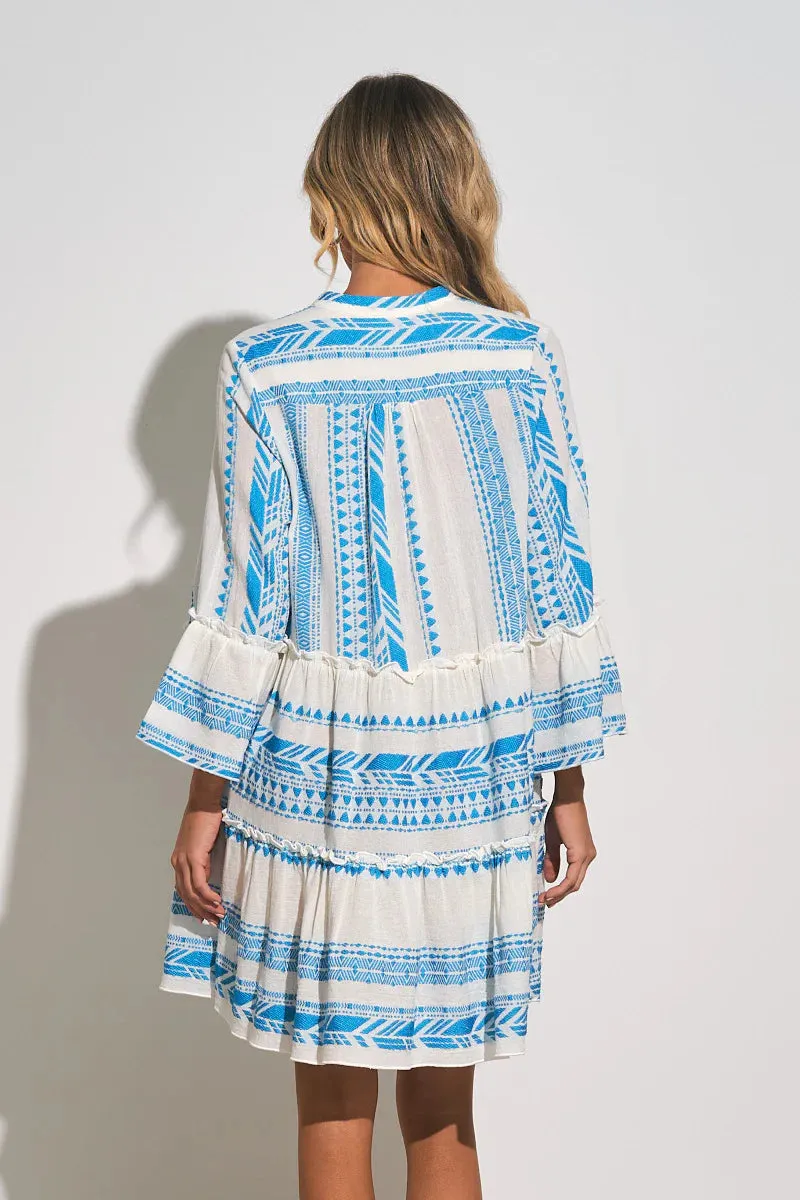 A-Line Long Sleeve Mini Dress
