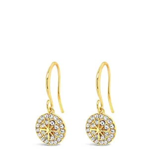 Absolute Gold Star Charm Drop Earrings