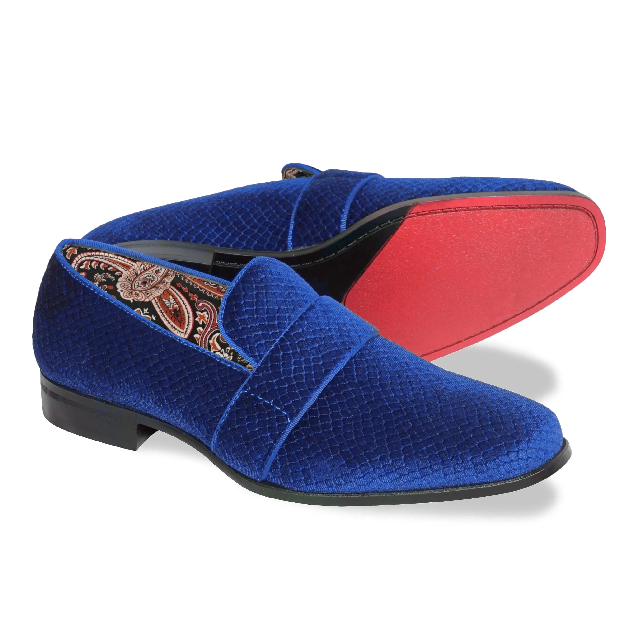 After Midnight Mens Suede Velvet Smoker's Tuxedo Loafer
