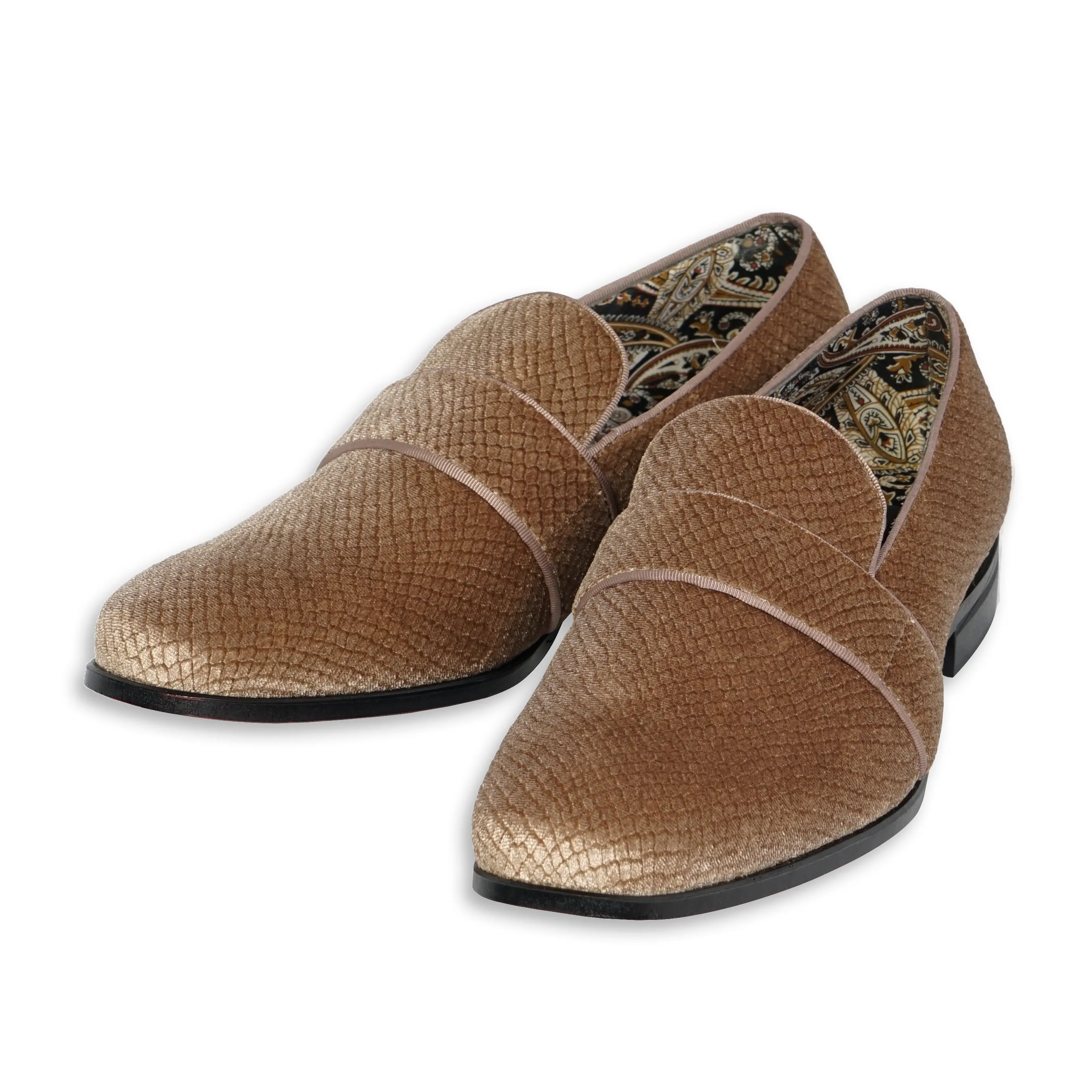 After Midnight Mens Suede Velvet Smoker's Tuxedo Loafer
