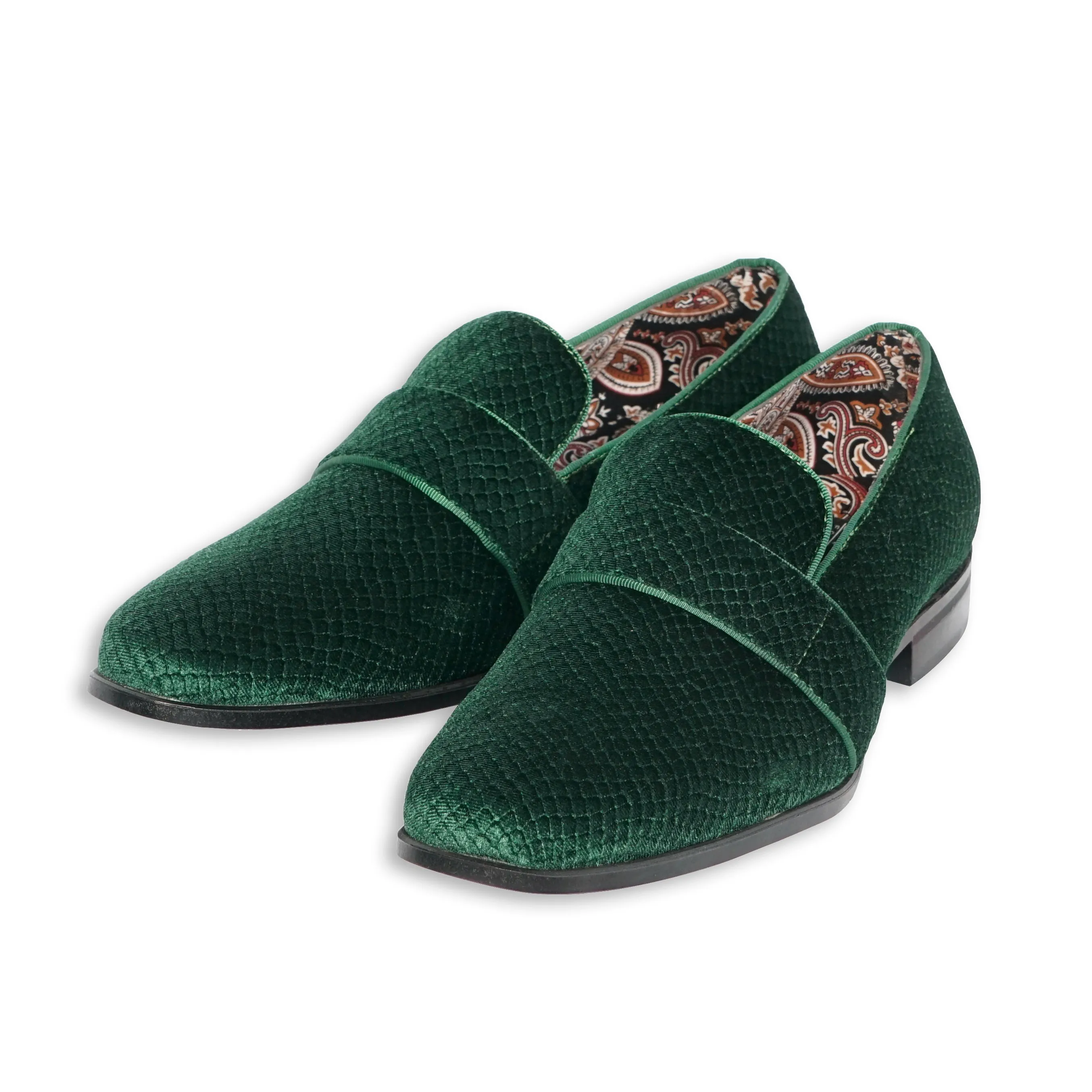After Midnight Mens Suede Velvet Smoker's Tuxedo Loafer
