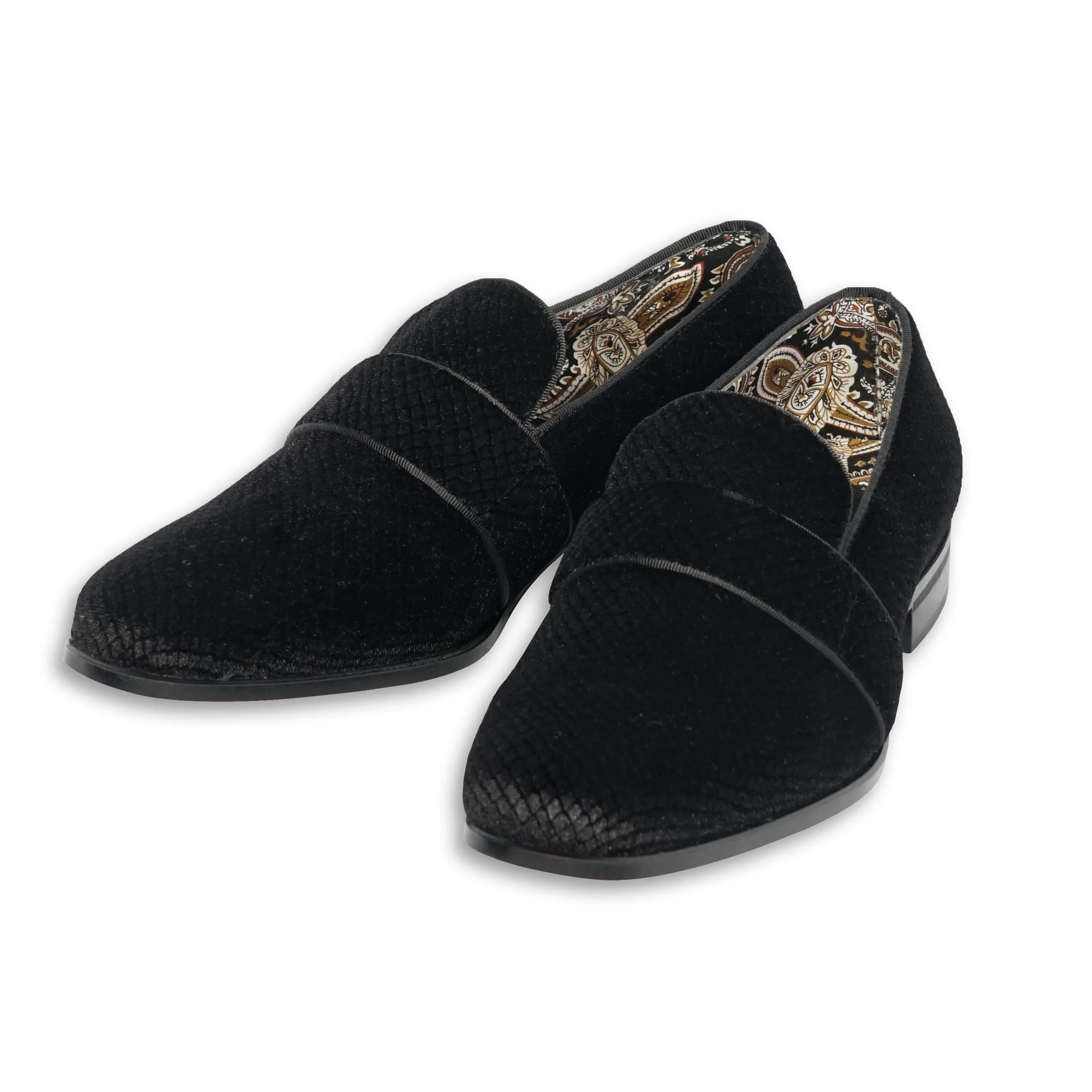 After Midnight Mens Suede Velvet Smoker's Tuxedo Loafer