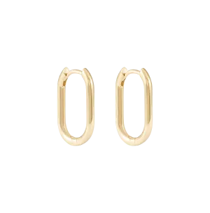 Akari Hoop Earrings 18mm - Solid Gold