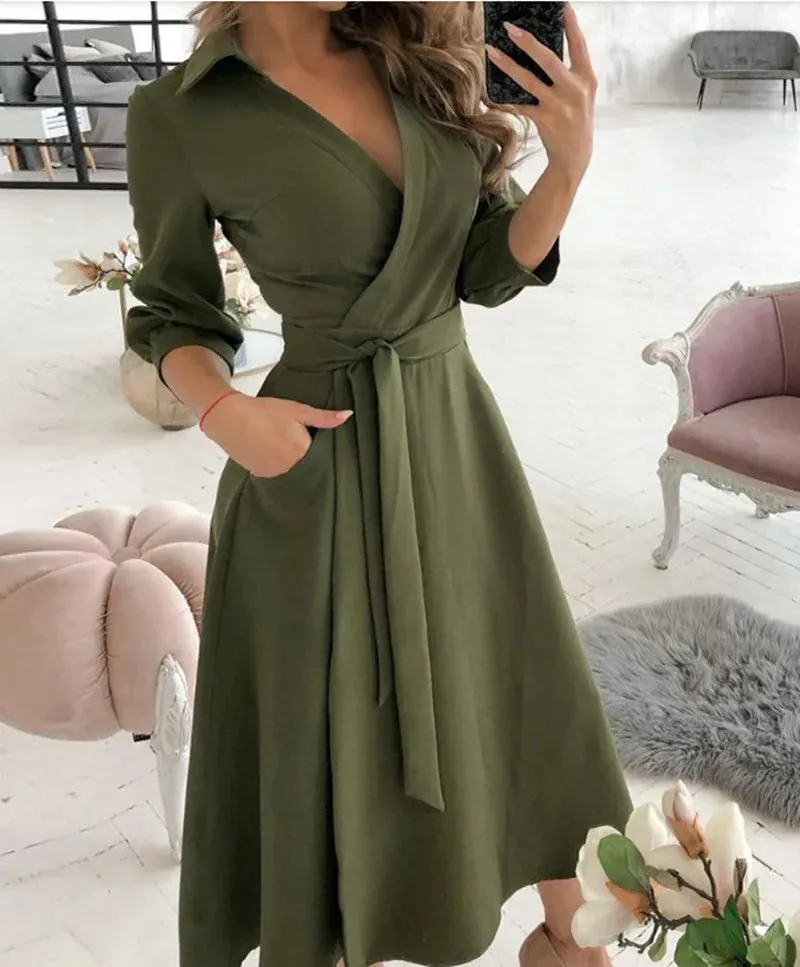 Alba® | Women's wrap dress with straps