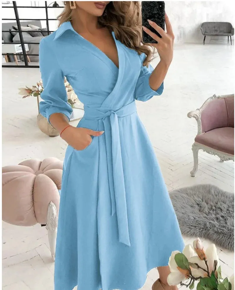 Alba® | Women's wrap dress with straps