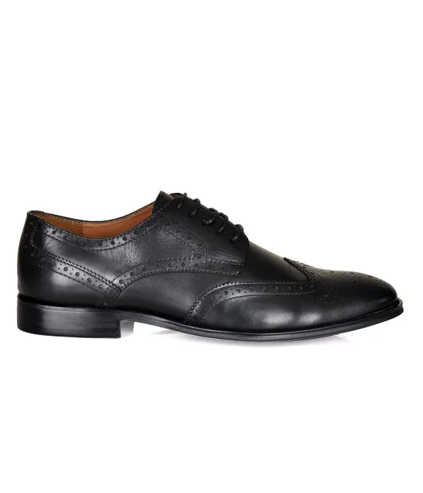 Aldo Black Brogues Leather Shoes
