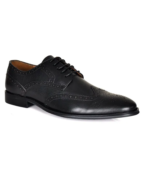 Aldo Black Brogues Leather Shoes