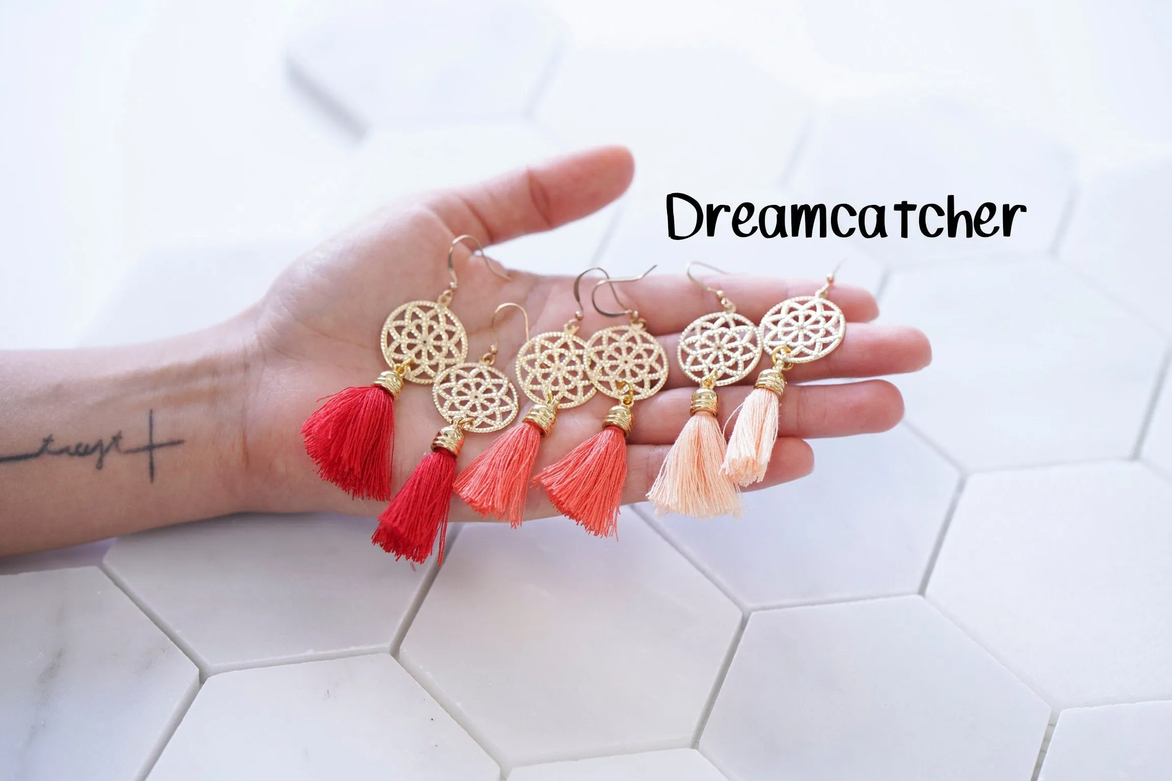 Amaya Tassel Filigree Earrings