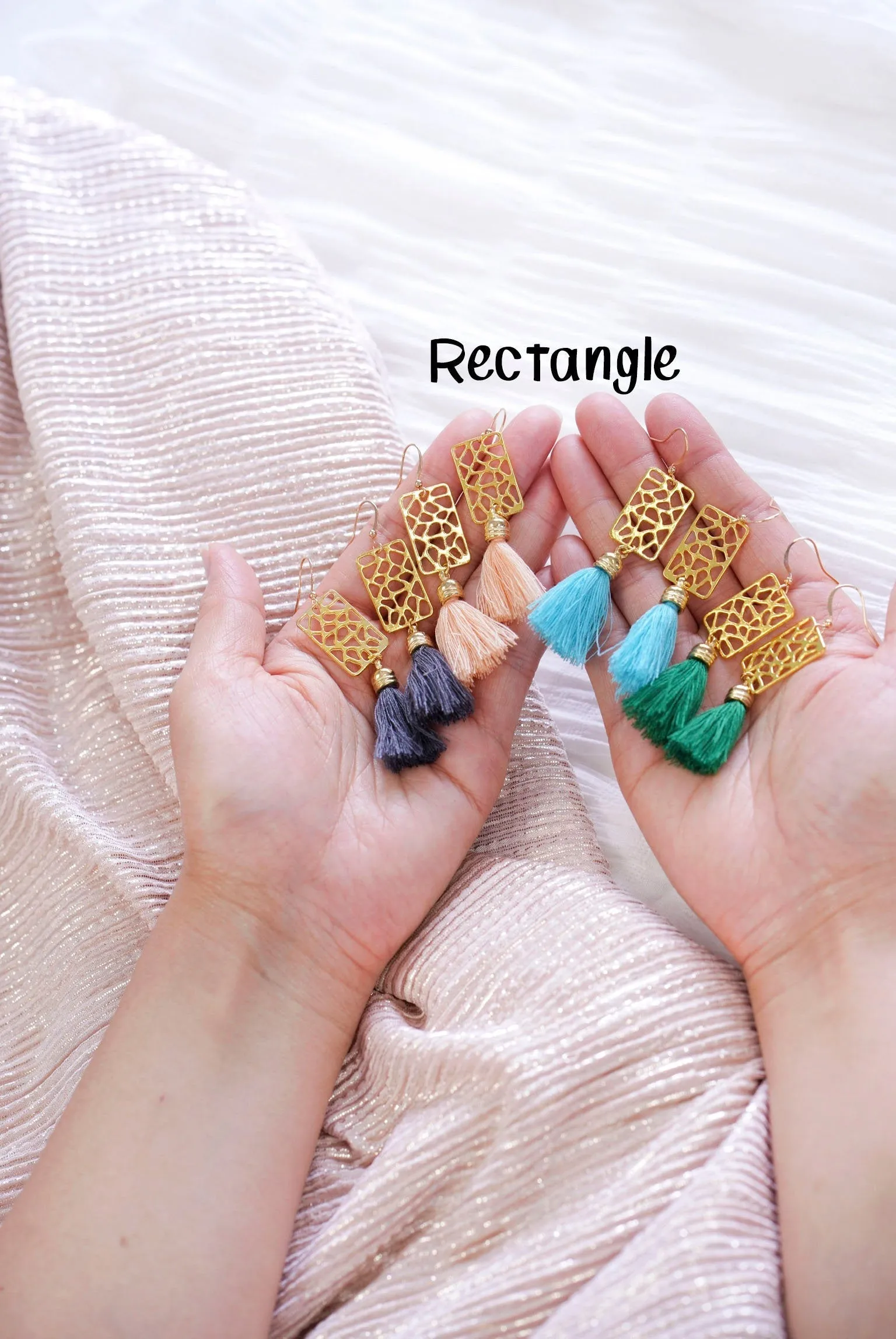 Amaya Tassel Filigree Earrings