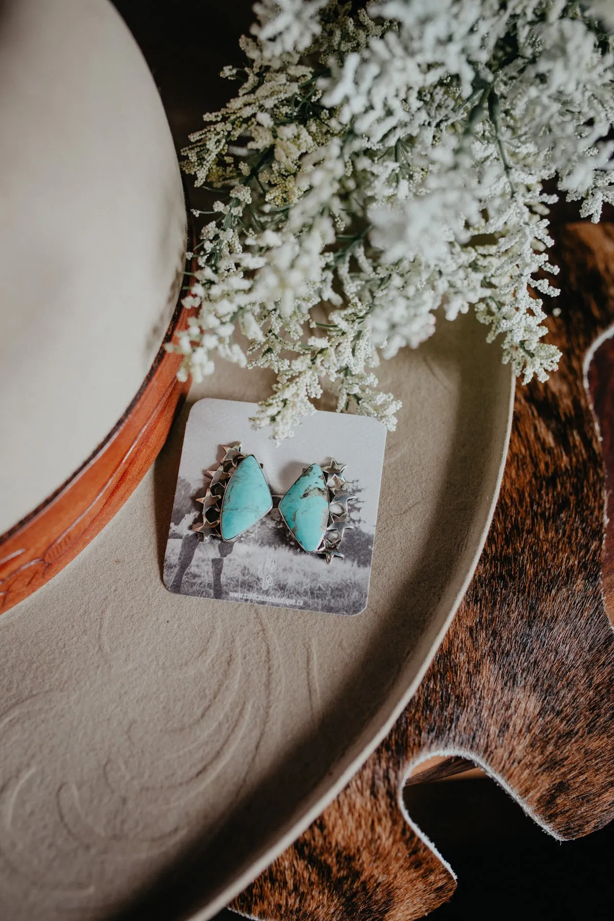 'Andromeda' Turquoise and Stars Earrings