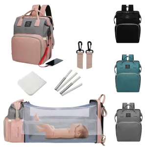 ANWTOTU 7 in 1 Travel Diaper Bag, Mommy Bag With USB Charging Port
