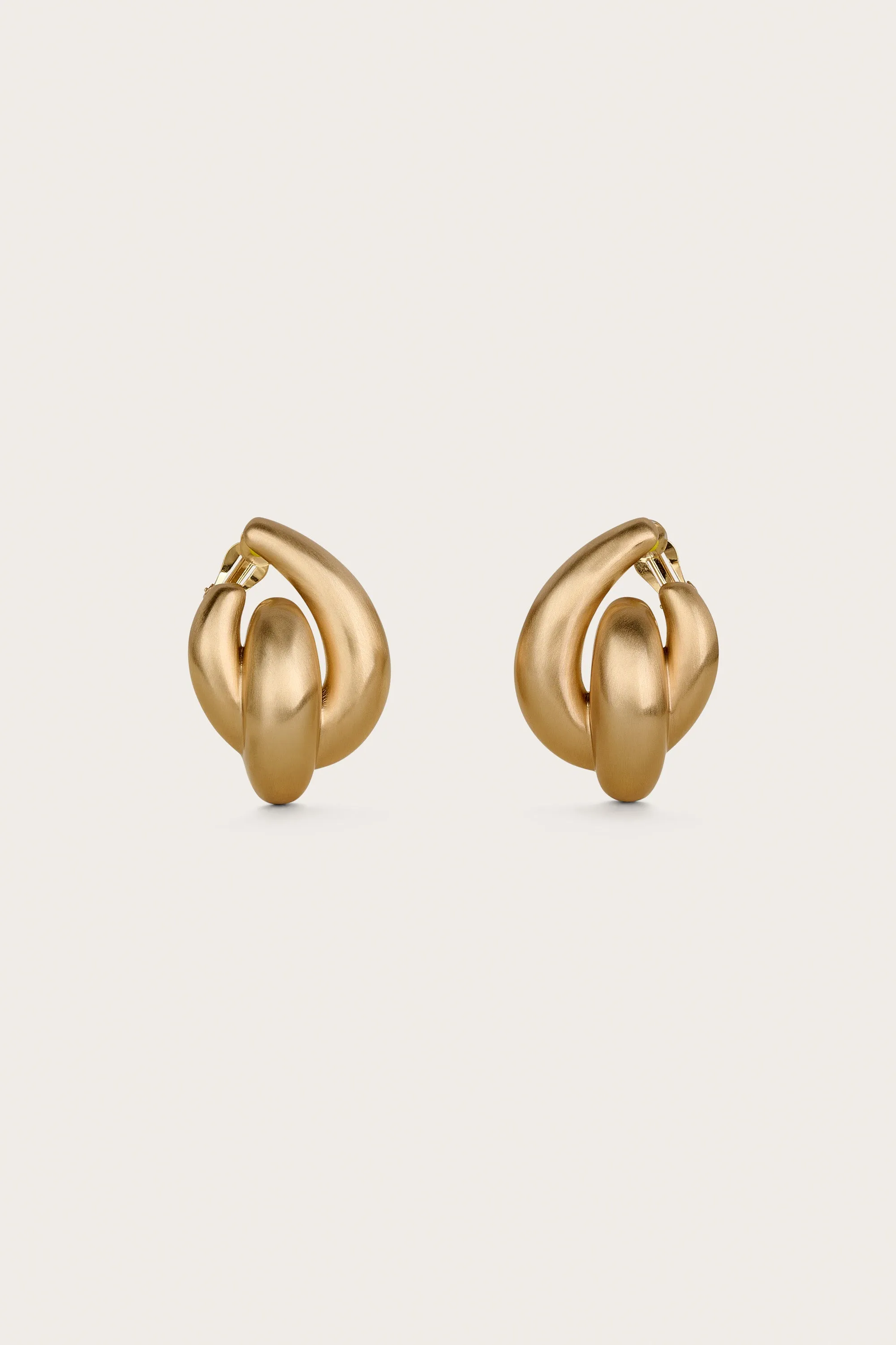 Audrina Earring Brushed Brass