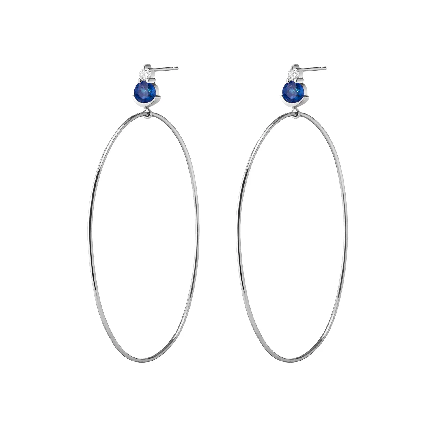 Ayda Hoops | Sapphire