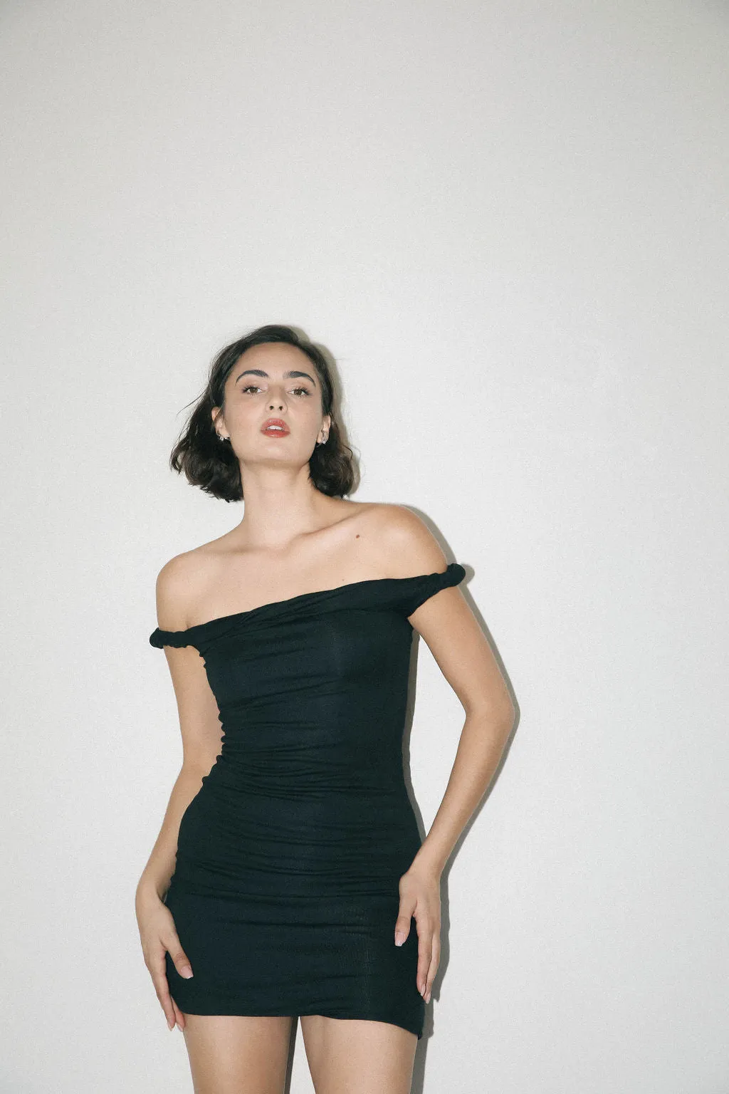 Ayla Twisted Straps Mini Dress