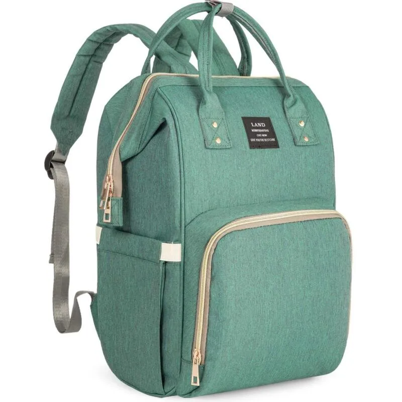 Baby Diaper Bag Backpack For Travel - Green
