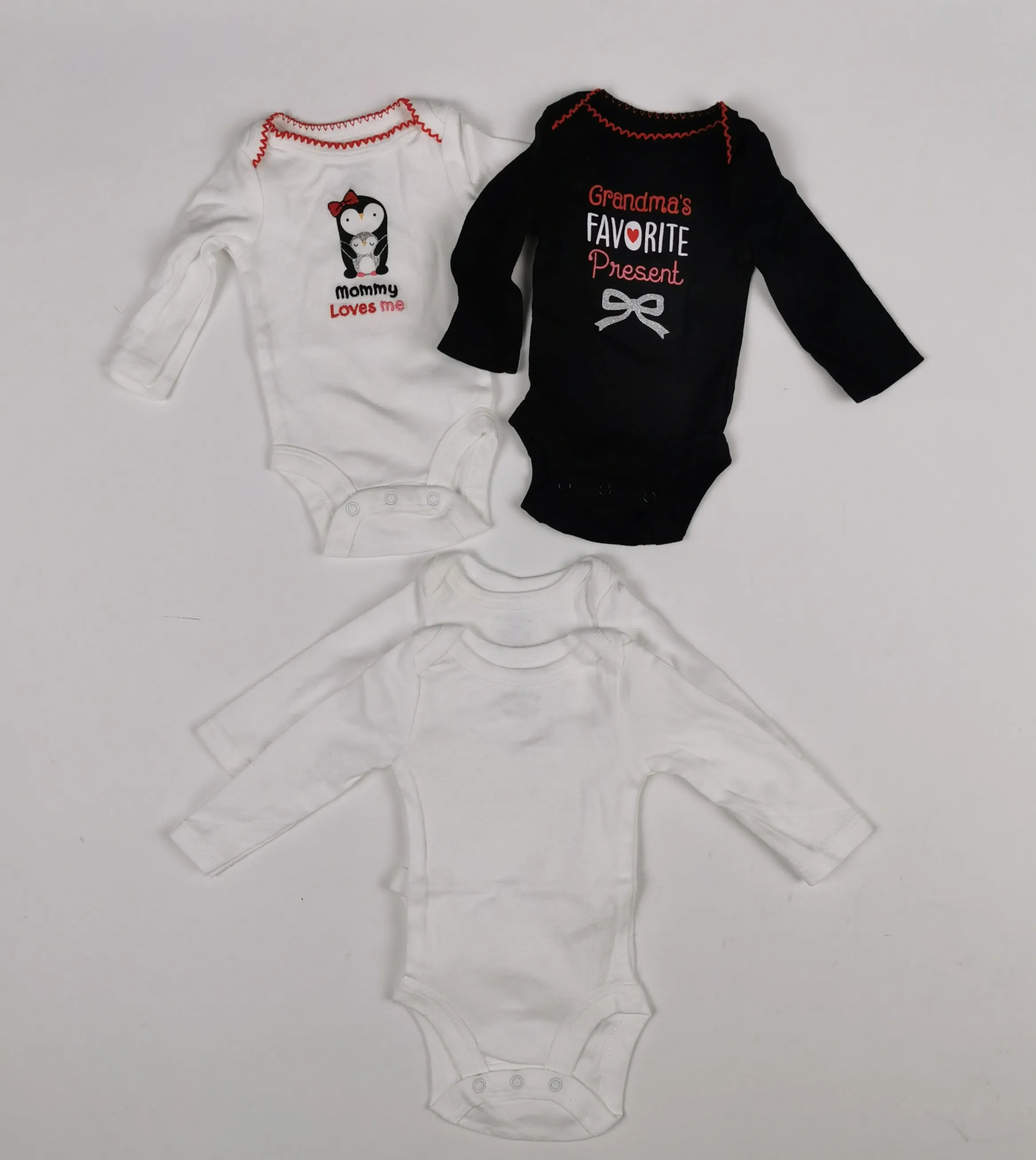 BABY GIRL SIZE NEWBORN - KOALA BABY, 4 Pack Longsleeve Diaper Oneises VGUC B21