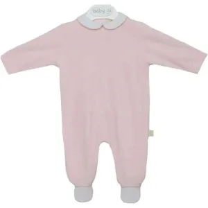 Baby Girls Pink Cotton Babygrow