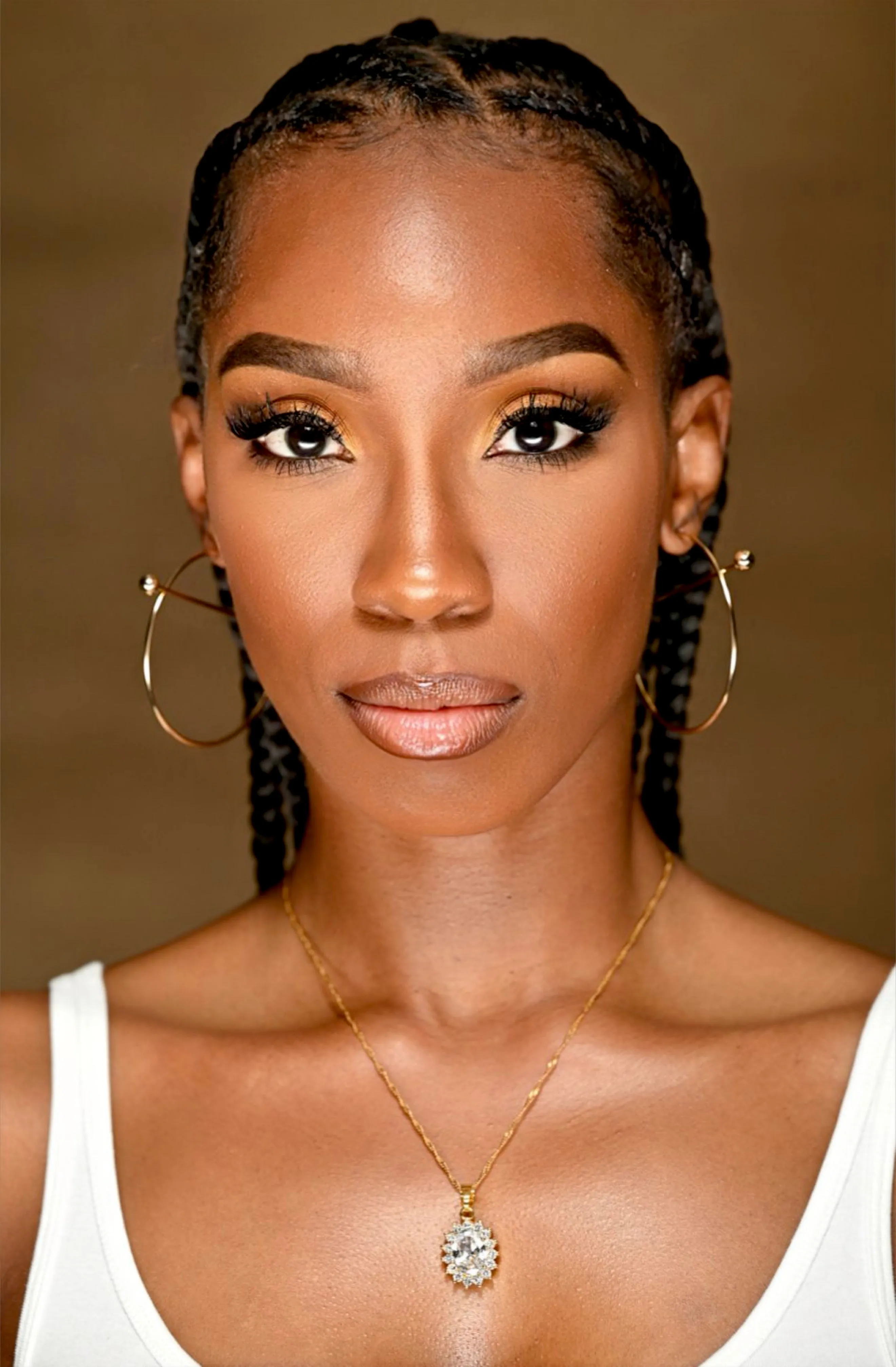 BALL POINT HOOP EARRINGS