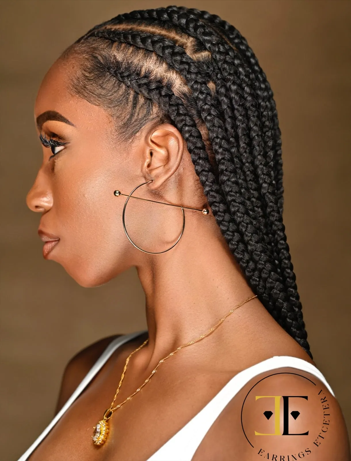 BALL POINT HOOP EARRINGS