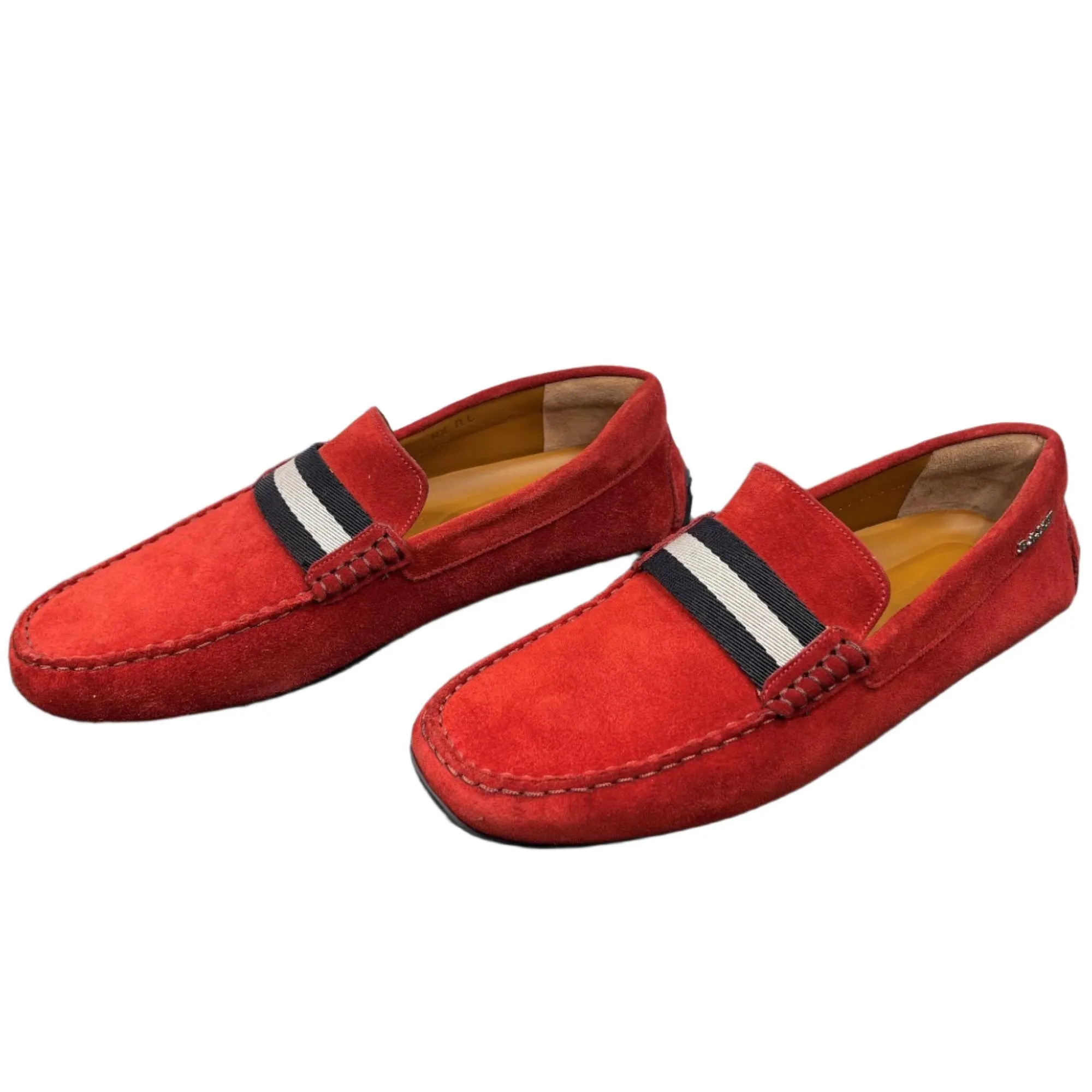 Bally Pearce Red Suede Drivers