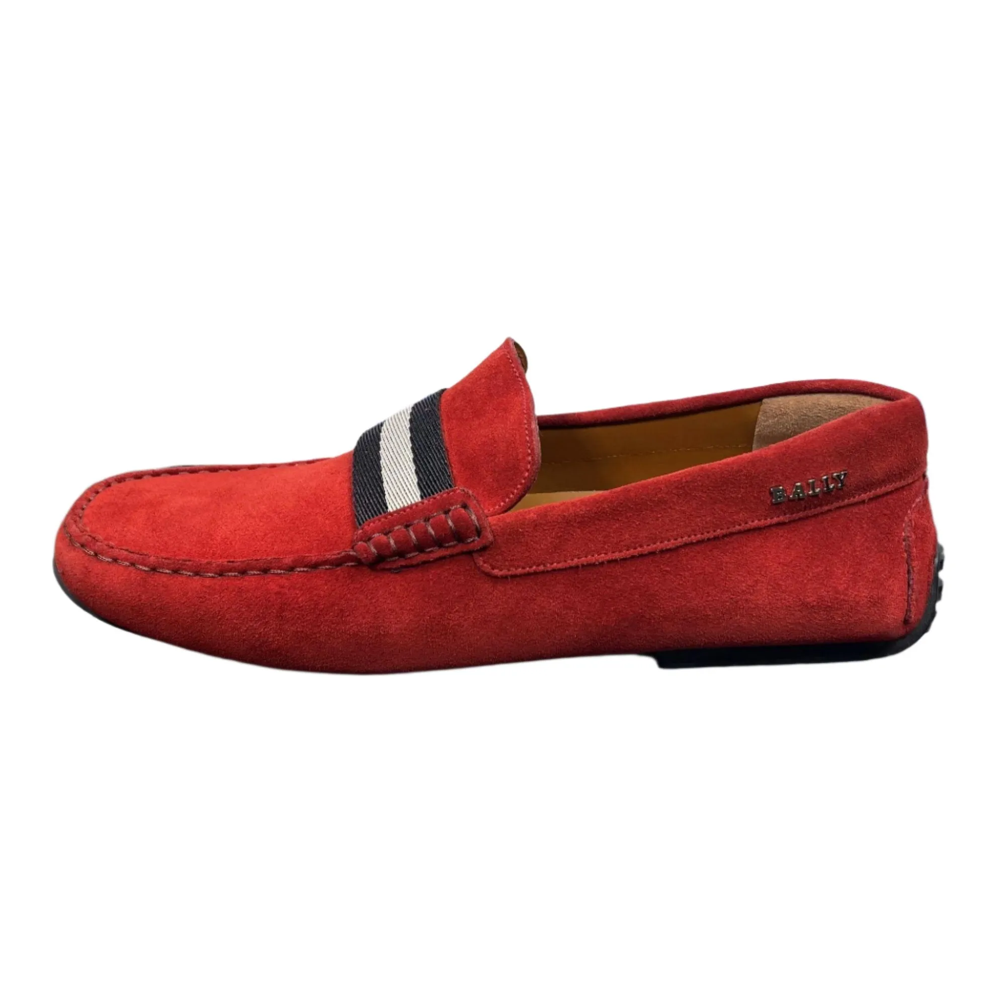 Bally Pearce Red Suede Drivers