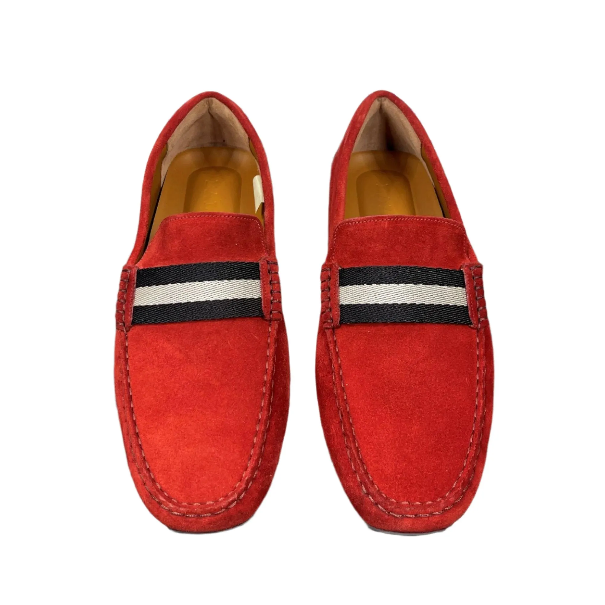 Bally Pearce Red Suede Drivers