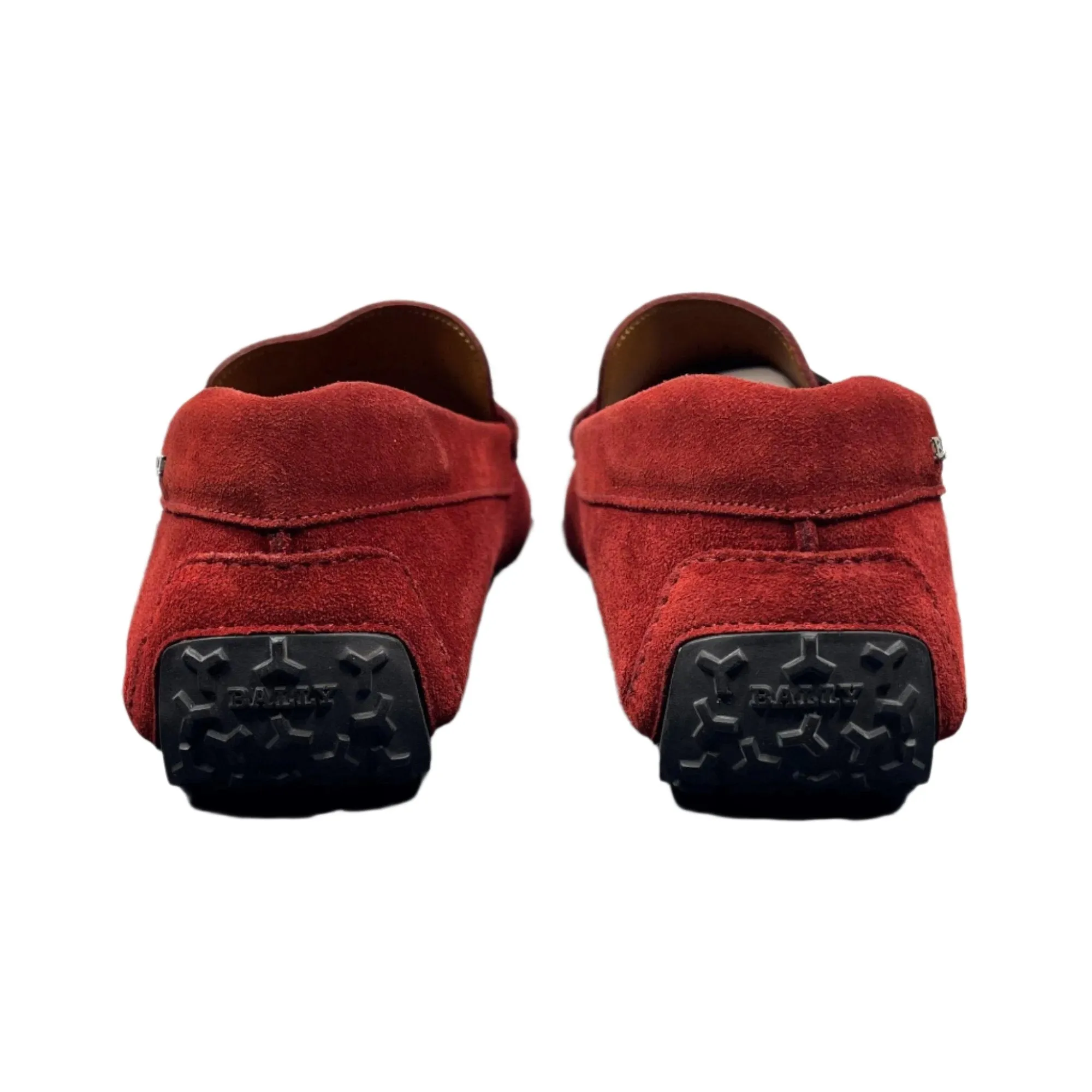 Bally Pearce Red Suede Drivers