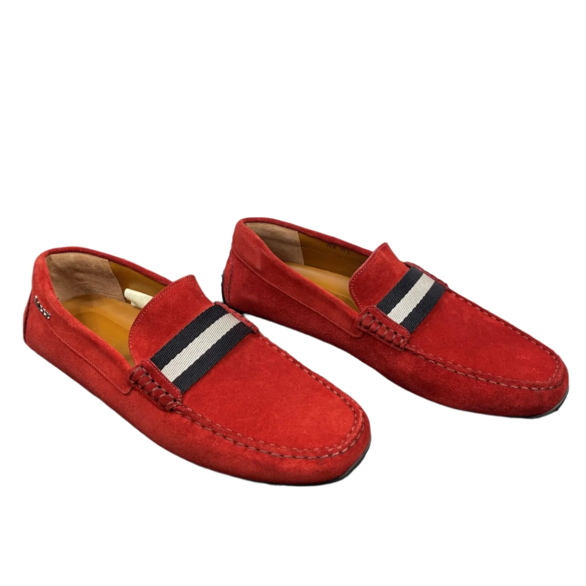 Bally Pearce Red Suede Drivers