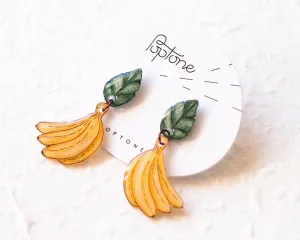 Banana Bunch Statement Drop Earrings
