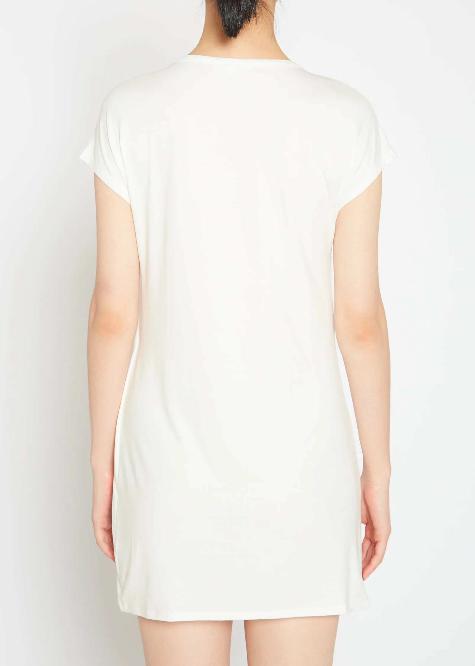 Basic Women's V-Neck Mini Wrap Dress