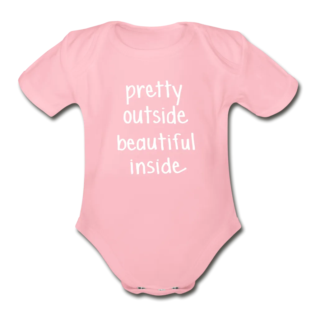 Beautiful Inside Organic Short Sleeve Baby Bodysuit