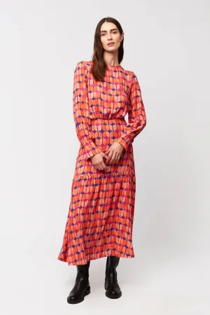 Beka Dress - Coral Geo