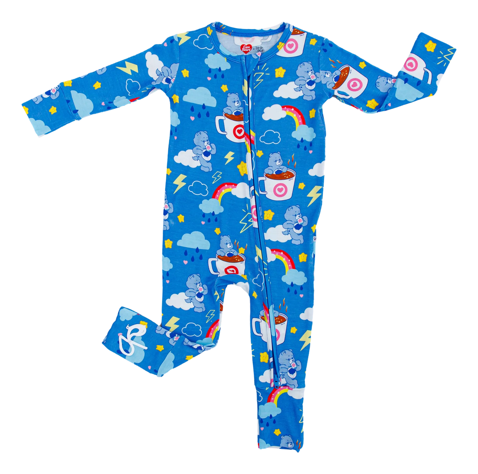 Birdie Bean Care Bears™ Grumpy Coffee Print Convertible Baby Romper