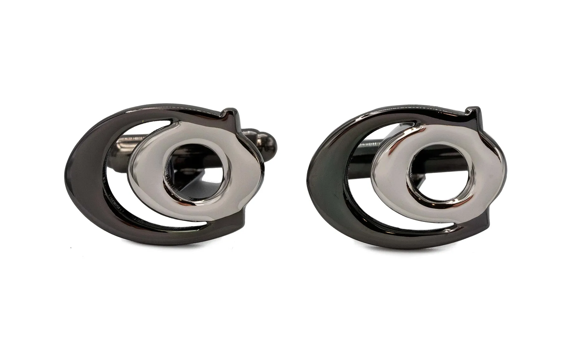 Black & Silver Cufflinks