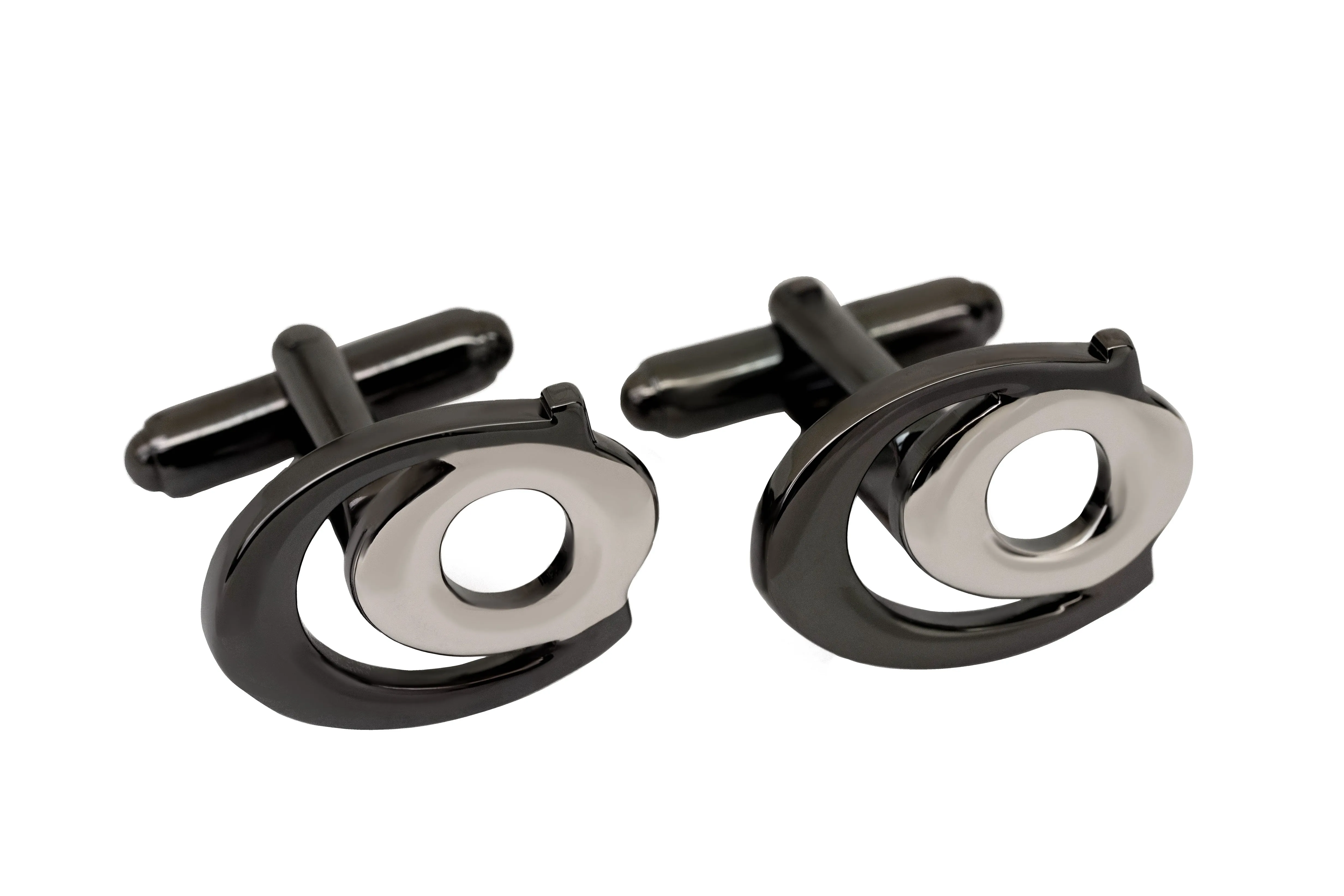 Black & Silver Cufflinks
