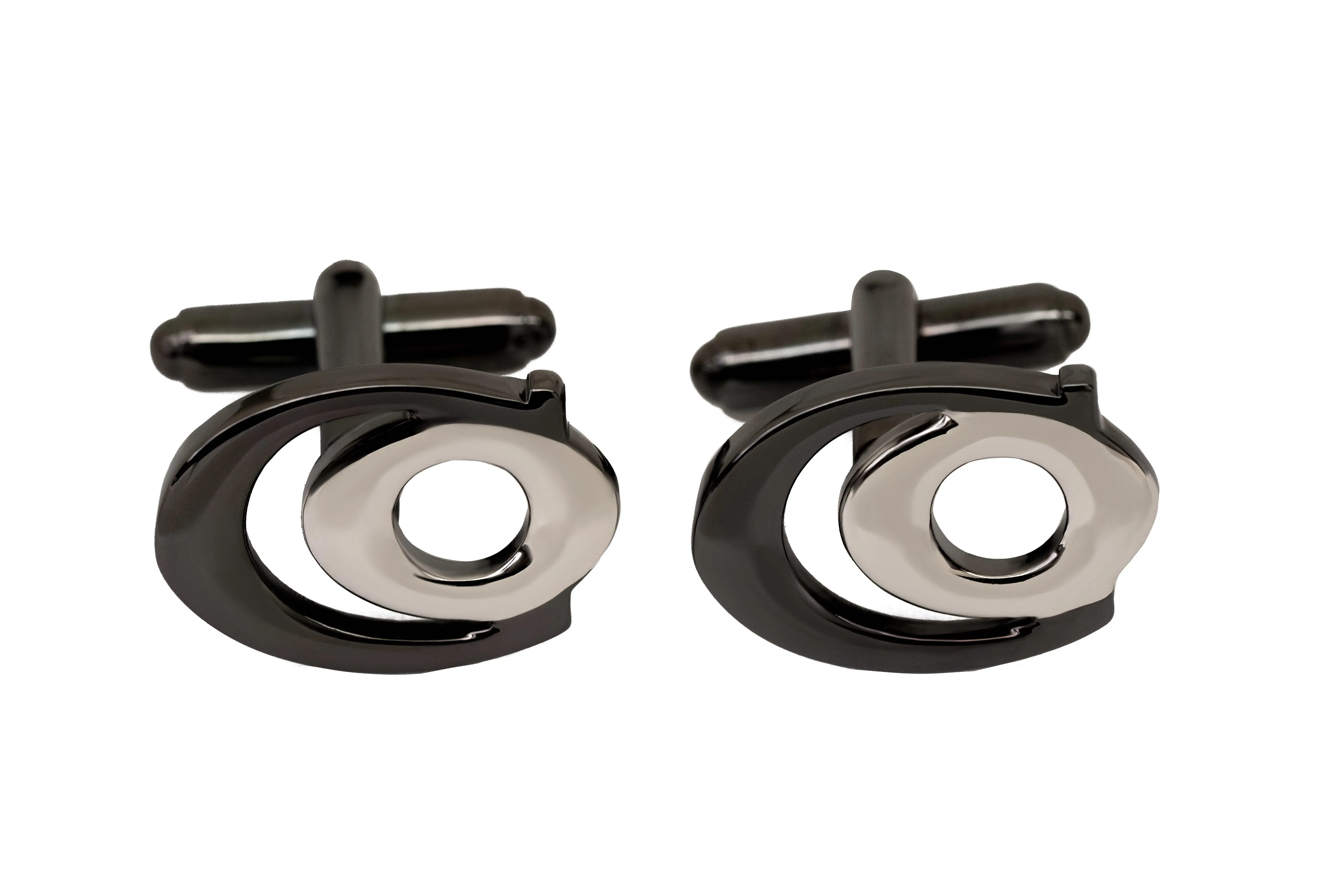 Black & Silver Cufflinks