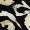 Black And Cream Abstract Print 3/4 Sleeves Waist Side Tie Mini Dress