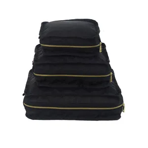 Black Brass Packing Cube Stacking Set